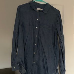 Loft denim blouse